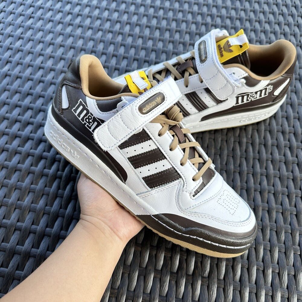 adidas Brown and White M&M's Low-Top Athletic Sneakers